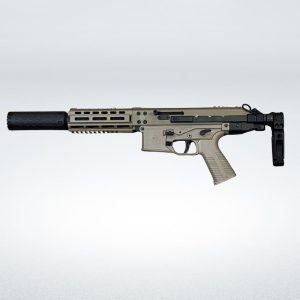 B&T GHM9 SD 2 Coyote Tan Pistol With Print-X TI Suppressor & Telscopic Brace